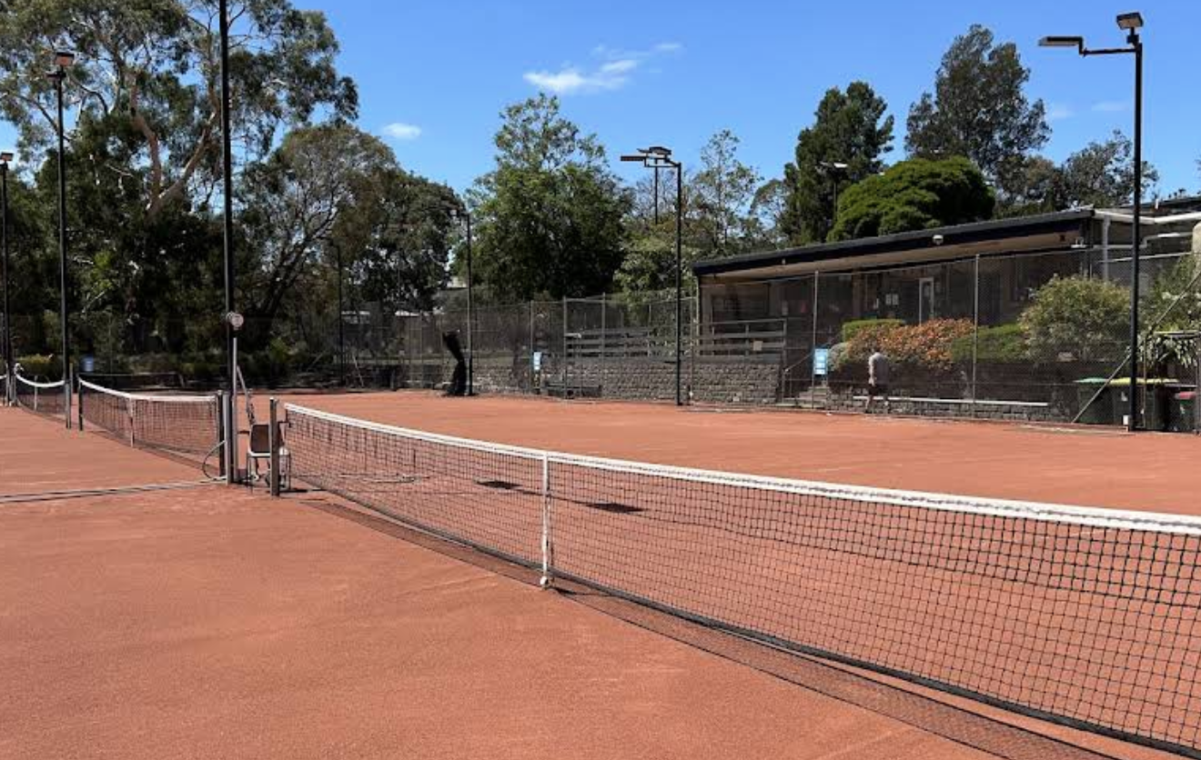 Nunawading Tennis Club court view 1